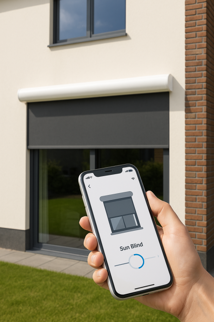 elektrische screen met app bediening